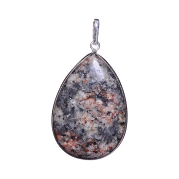 dendritic gemstone Pendant In .925 Silver Overlay