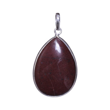 mahogany obsidian 925 sterling silver overlay pendant 45 x 24 mm