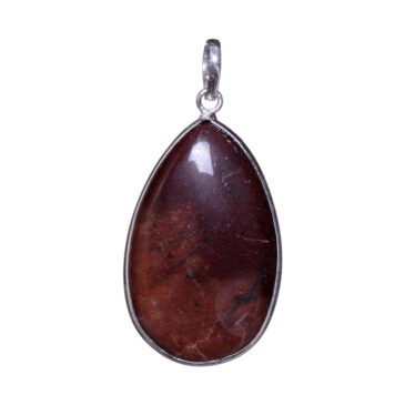 mahogany obsidian 925 sterling silver overlay pendant 51 x 25 mm
