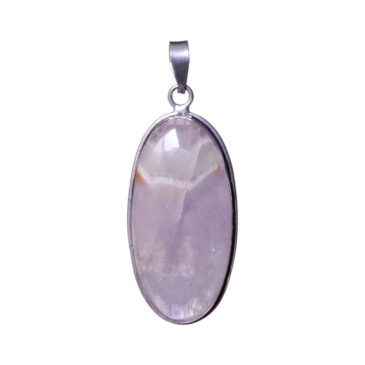 Amethyst gemstone Studded pendant In .925 Silver Overlay