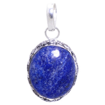lapis lazuli gemstone pendant in 925 sterling silver overlay metal