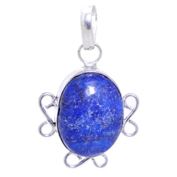 sodalite gemstone pendant in 925 sterling silver overlay metal