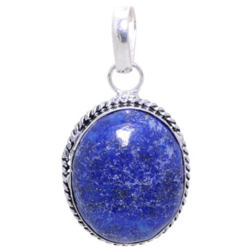 sodalite gemstone pendant in 925 sterling silver overlay metal