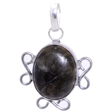 Labradorite gemstone pendant in 925 sterling silver overlay metal