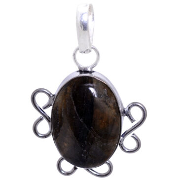 mahogany obsidian  gemstone pendant