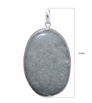 aquamarine gemstone pendant in 925 sterling silver overlay metal