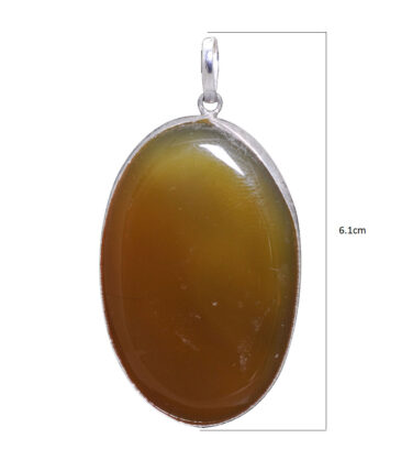 onyx gemstone pendant in 925 sterling silver overlay metal