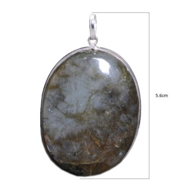 Labradorite gemstone pendant in 925 sterling silver overlay metal