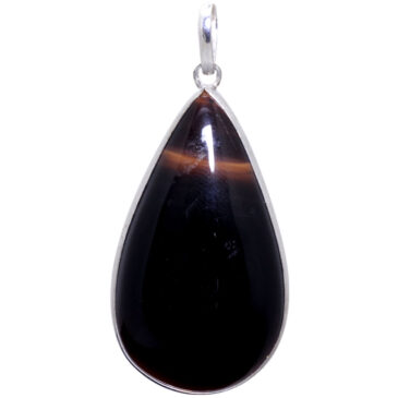 Smokey topaz quartz gemstone pendant