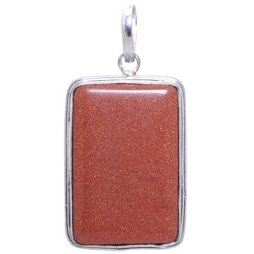 sun Sitara gemstone pendant in 925 sterling silver overlay metal