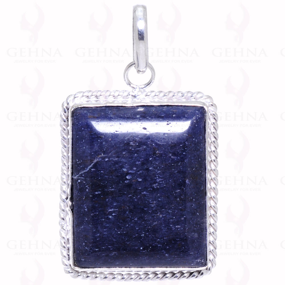 Lapis Lazuli Gemstone Pendant In 925 Sterling Silver Overlay Metal GP2098