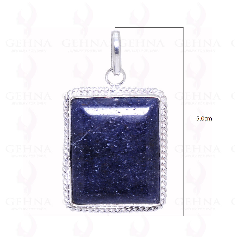 Lapis Lazuli Gemstone Pendant In 925 Sterling Silver Overlay Metal GP2098