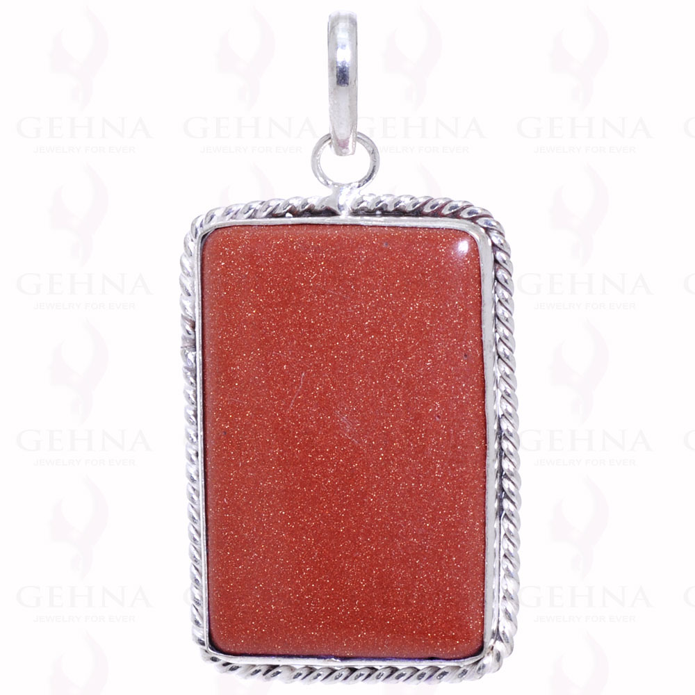 Sun Sitara Gemstone Pendant In 925 Sterling Silver Overlay Metal GP2123