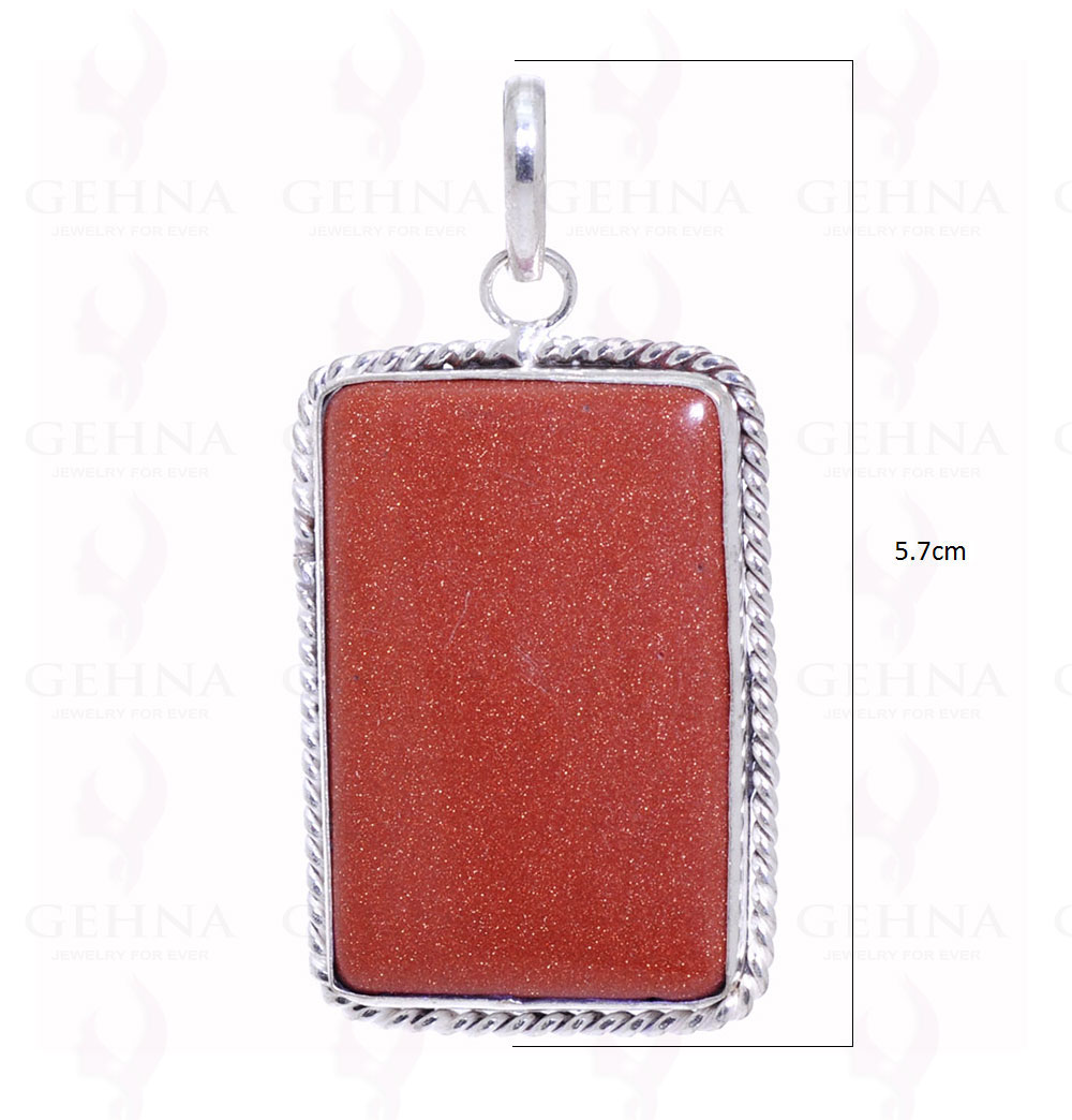 Sun Sitara Gemstone Pendant In 925 Sterling Silver Overlay Metal GP2123