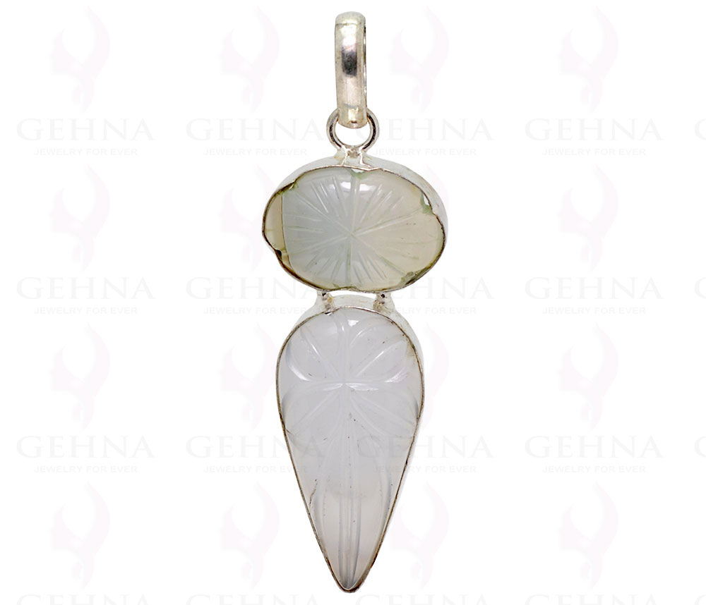 White Onyx .925 Sterling Silver Overlay Pendant GP2221
