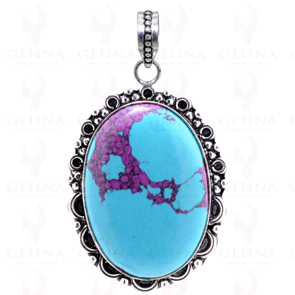 Purple Turquoise Gemstone Handmade Pendant GP2333