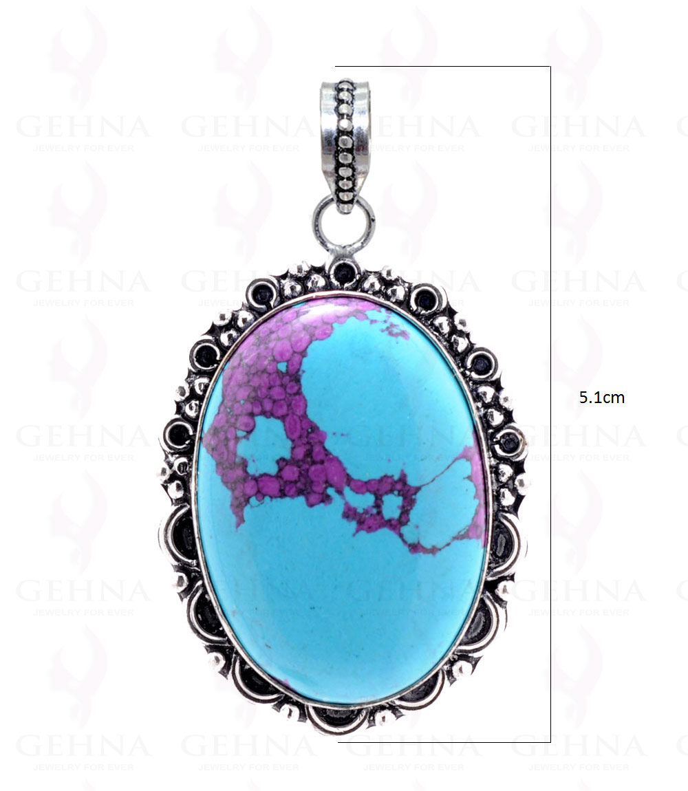 Purple Turquoise Gemstone Handmade Pendant GP2333