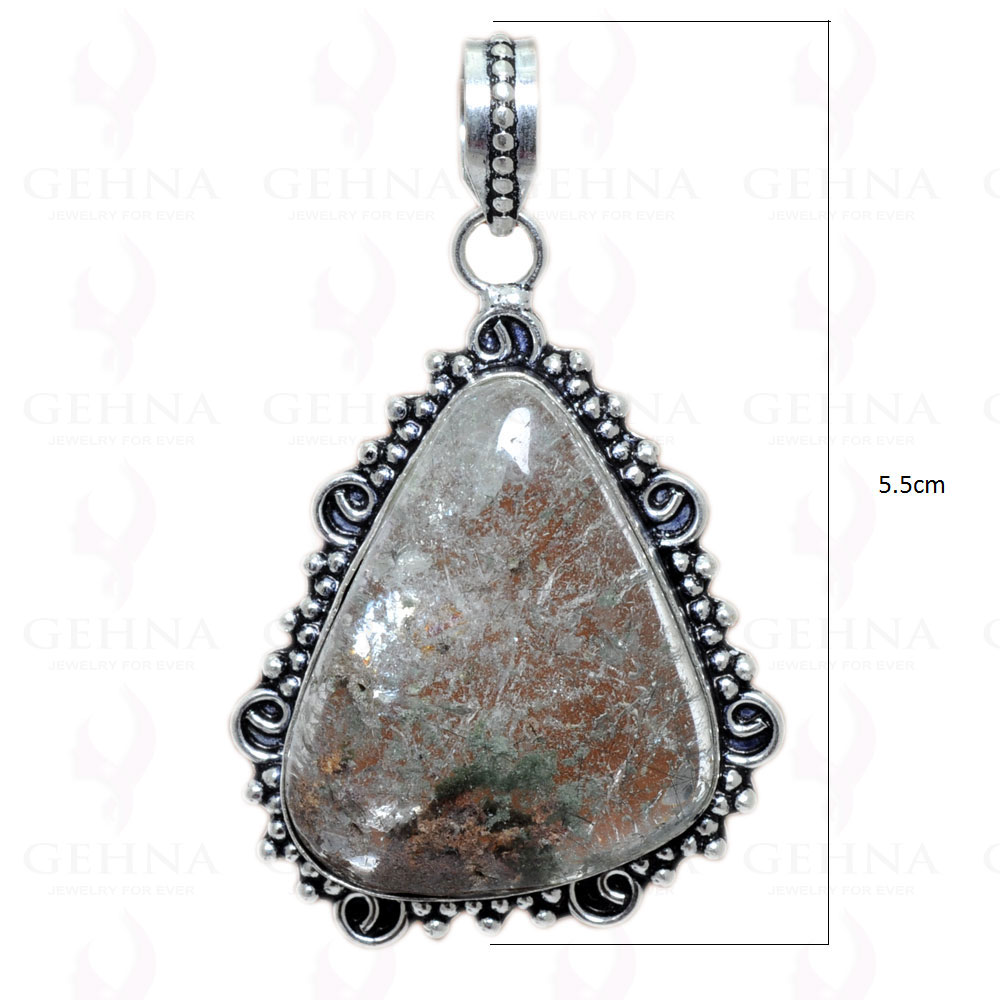 Tree Agate Gemstone Pendant In 925 Sterling Silver Overlay GP2446