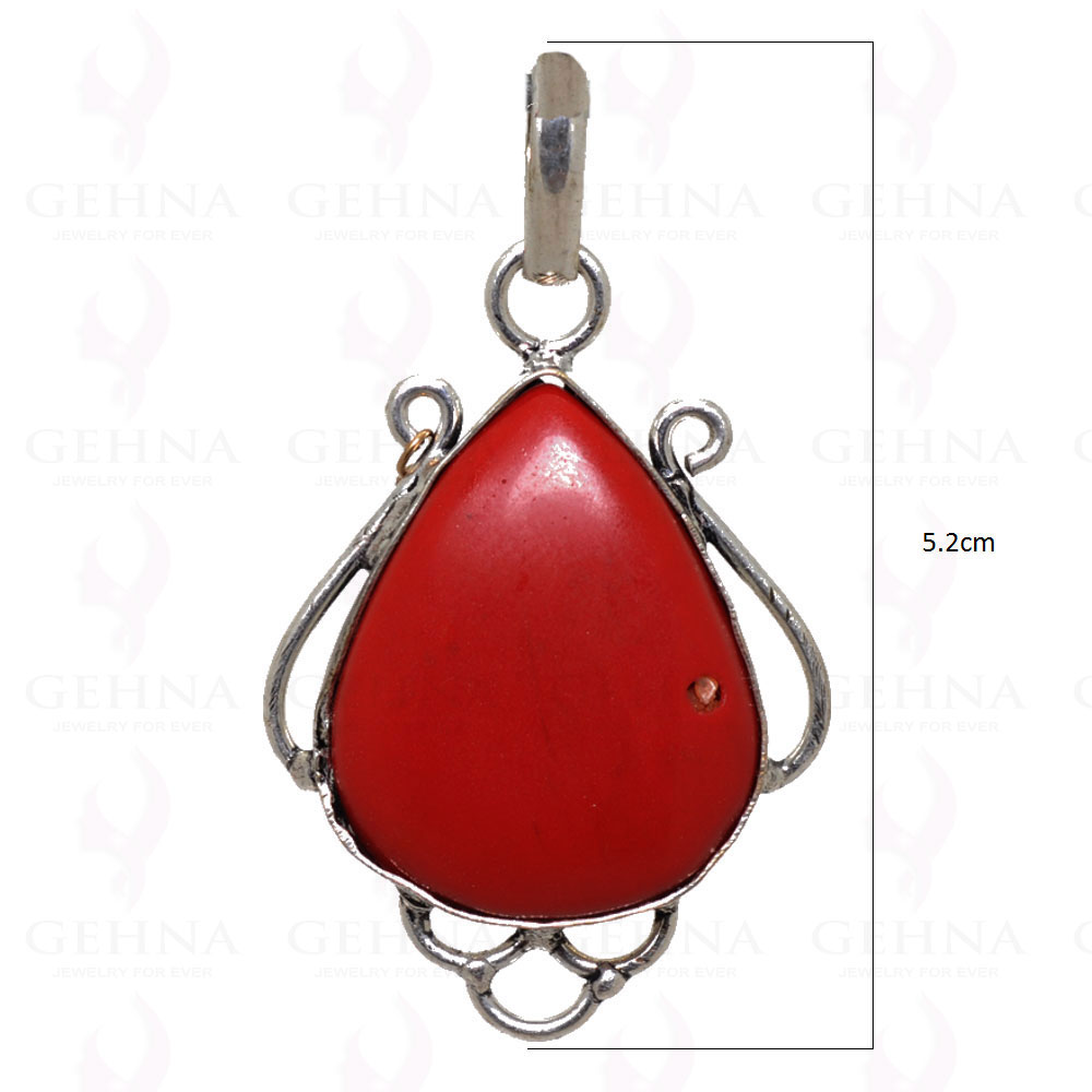 Red Jasper Gemstone Pendant In 925 Sterling Silver Overlay GP2461