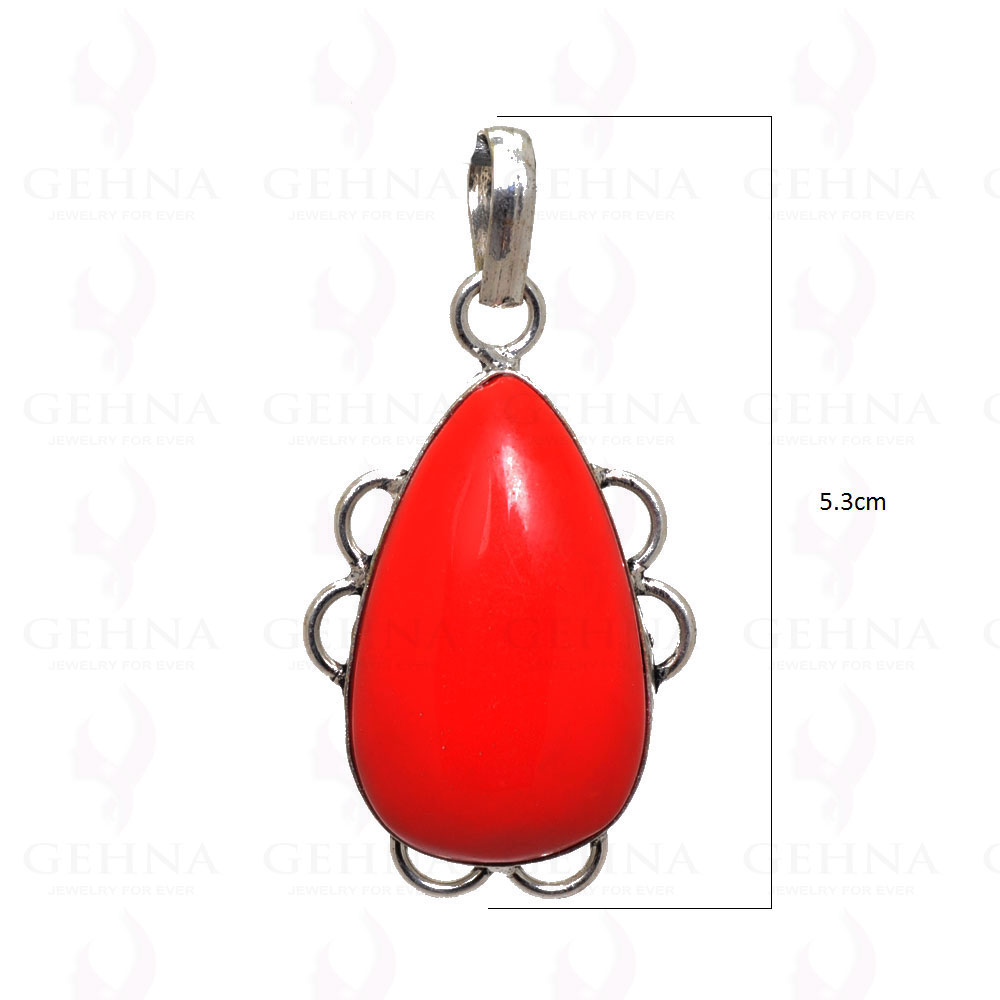 Red Jasper Gemstone Pendant In 925 Sterling Silver Overlay GP2466