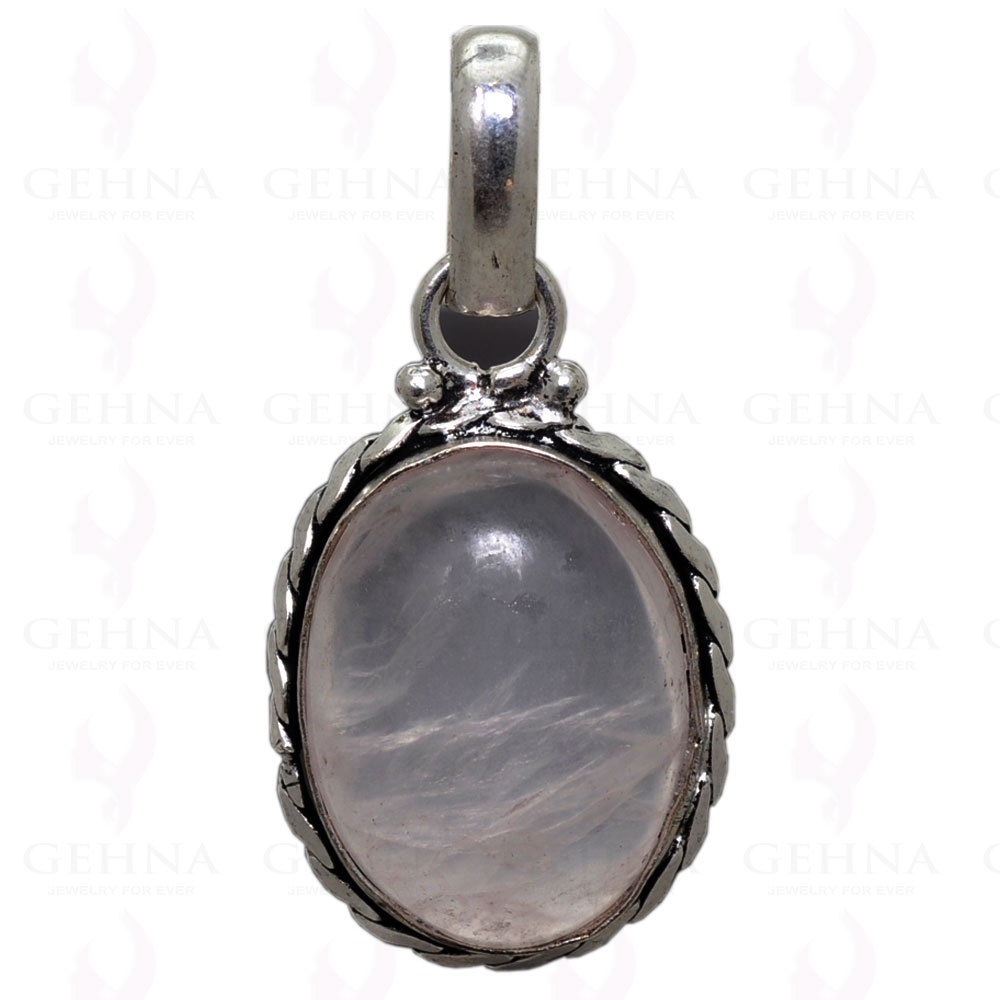Rock-Crystal Gemstone Pendant In 925 Sterling Silver Overlay GP2482