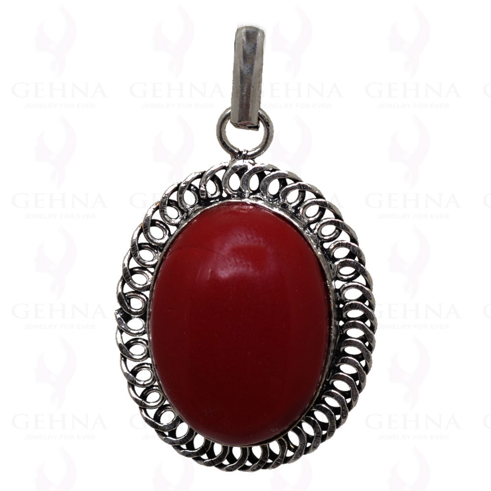 Red Jasper Pendant In 925 Sterling Silver Overlay GP2487
