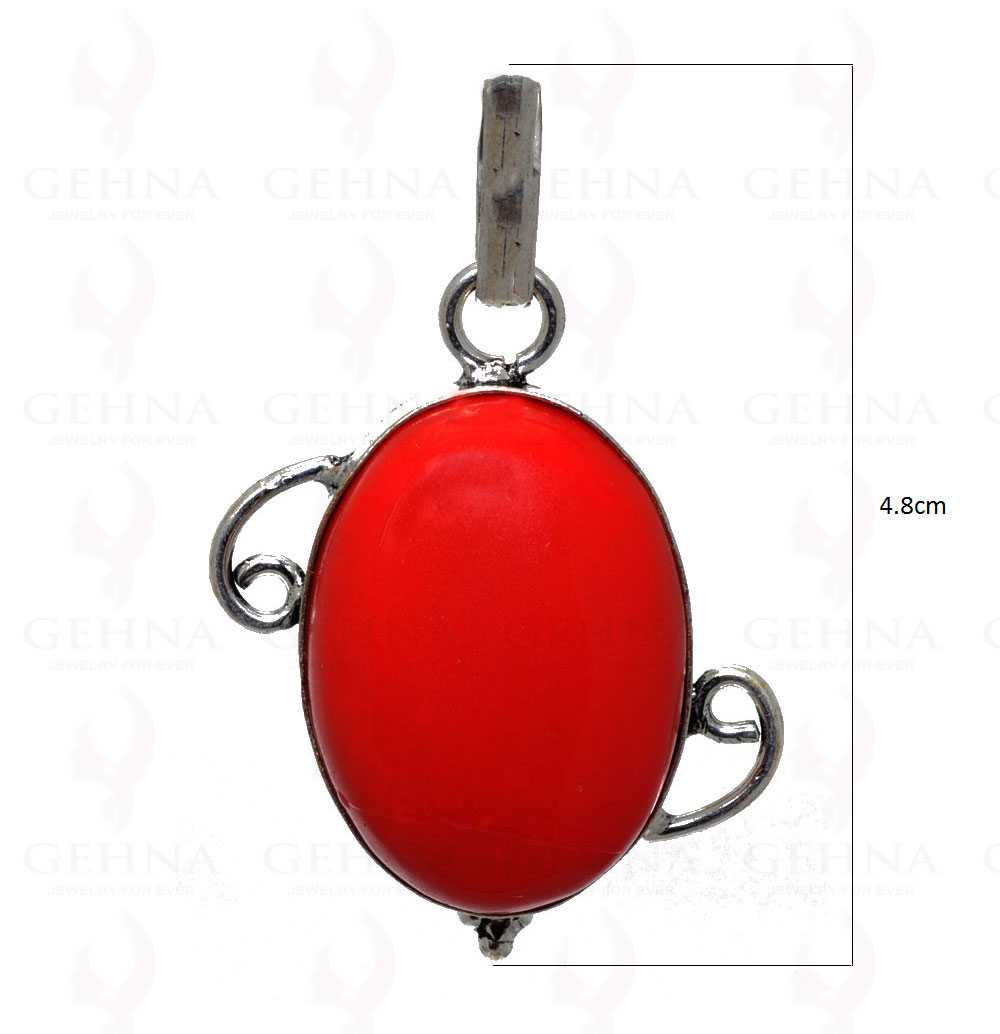 Red Jasper Pendant In 925 Sterling Silver Overlay GP2490