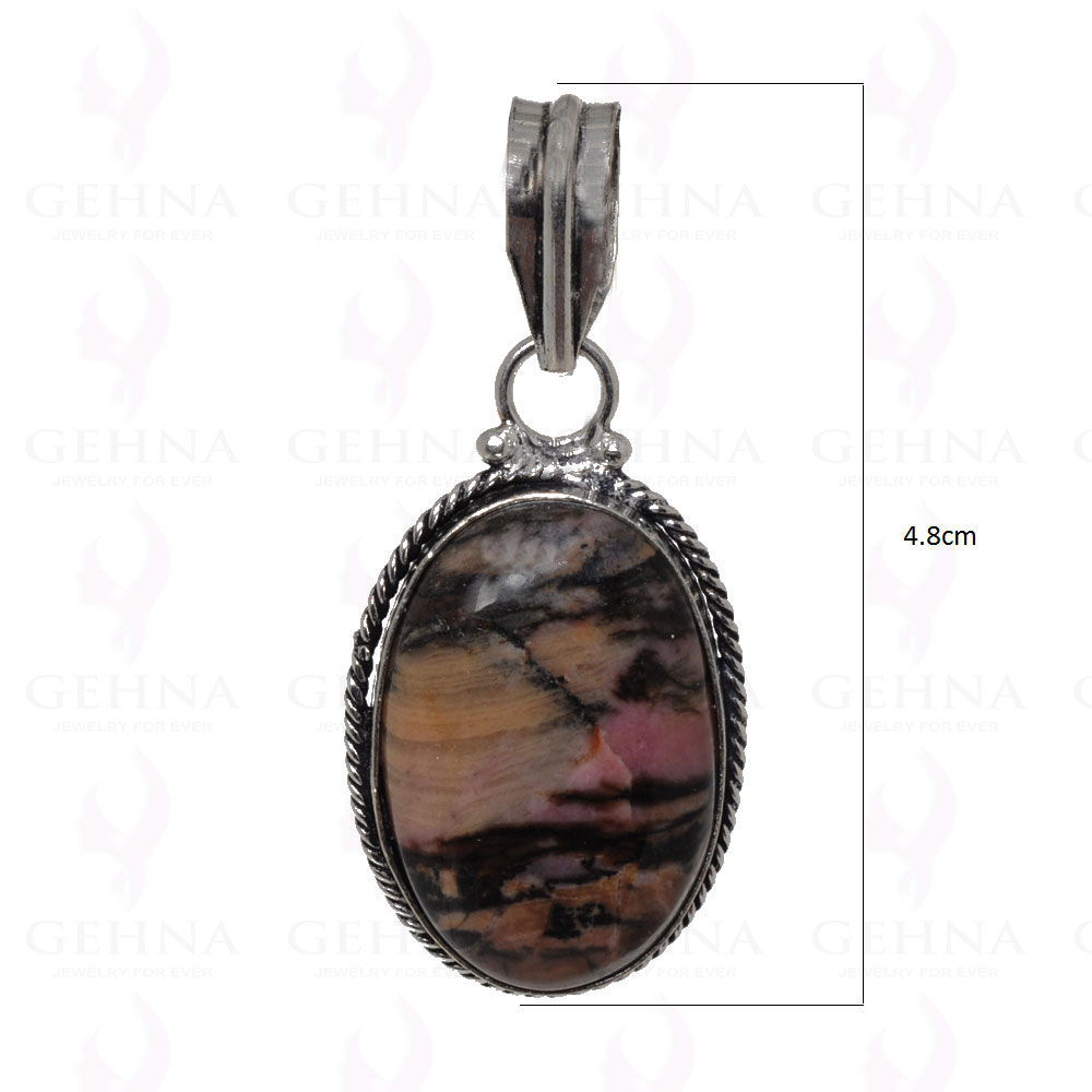 Agate Gemstone Pendant In 925 Sterling Silver Overlay GP2528