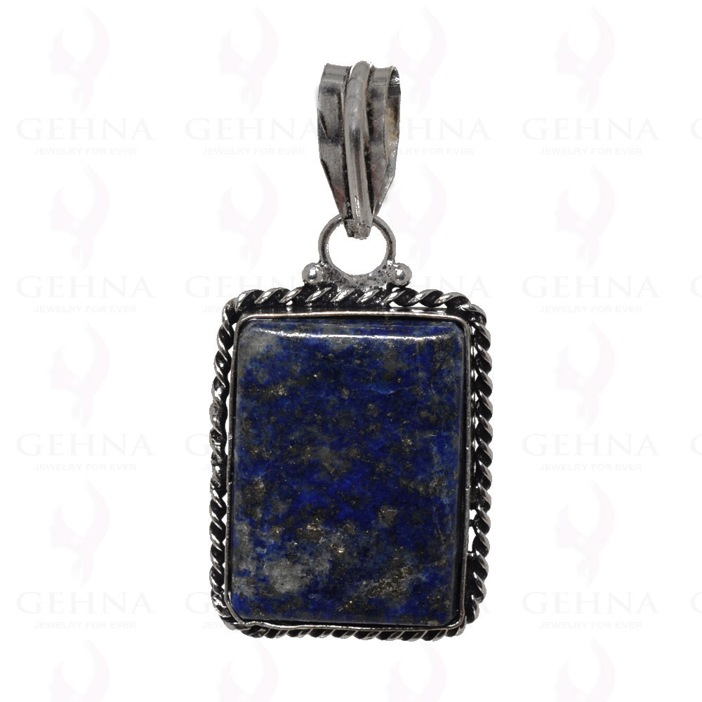 Lapis Lazuli Pendant In 925 Sterling Silver Overlay GP2539