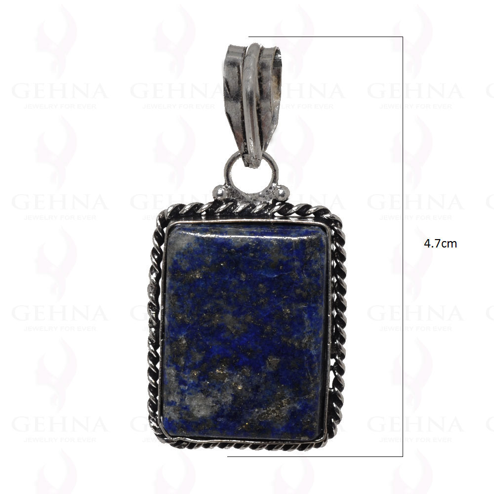 Lapis Lazuli Pendant In 925 Sterling Silver Overlay GP2539