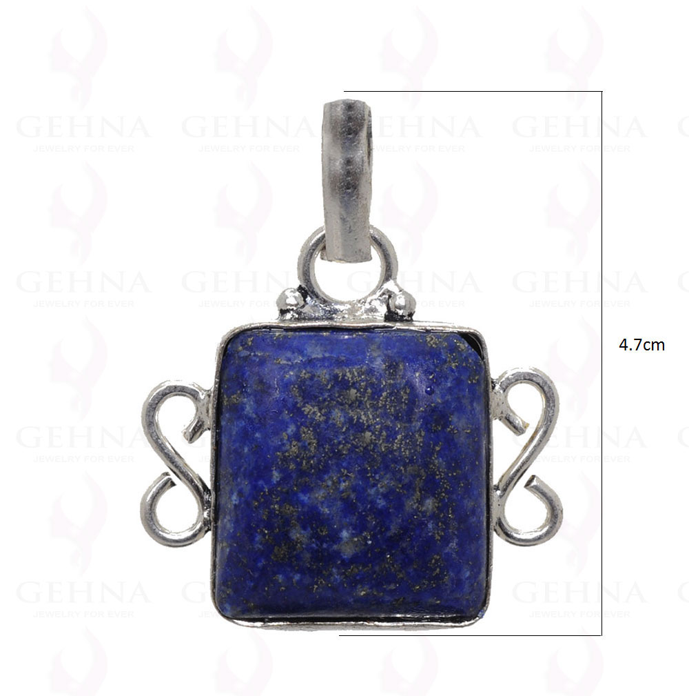 Lapis Lazuli Pendant In 925 Sterling Silver Overlay GP2600