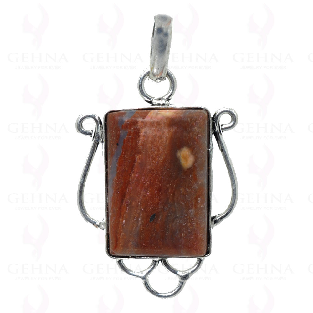 Iron Tiger’S Eye Pendant In 925 Sterling Silver Overlay GP2614