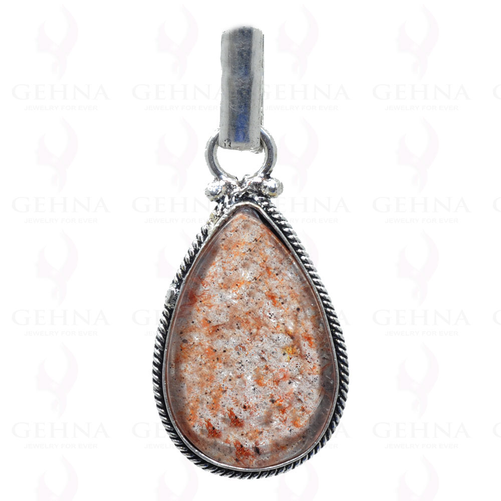 Rock-Crystal Gemstone Pendant In 925 Sterling Silver Overlay GP2628