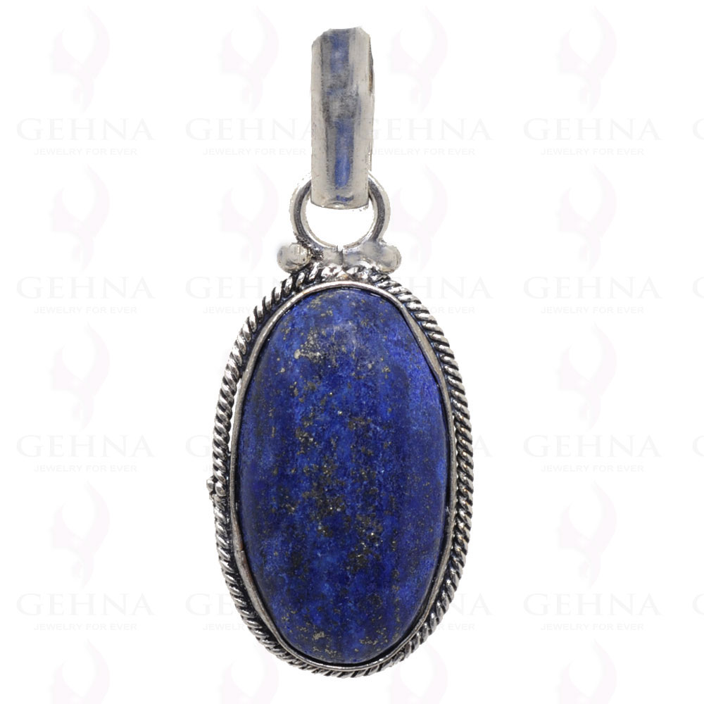 Lapis Lazuli Pendant In 925 Sterling Silver Overlay GP2631