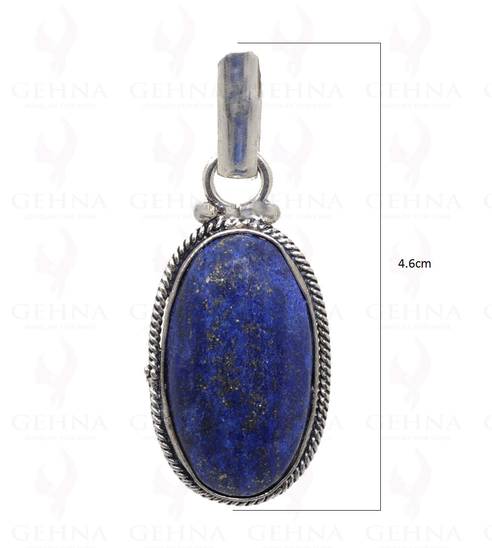 Lapis Lazuli Pendant In 925 Sterling Silver Overlay GP2631