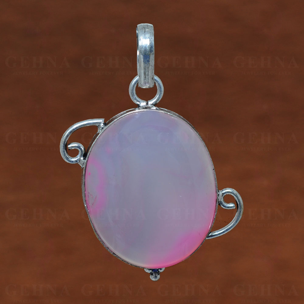 Chalcedony Pendant In 925 Sterling Silver Overlay GP2663