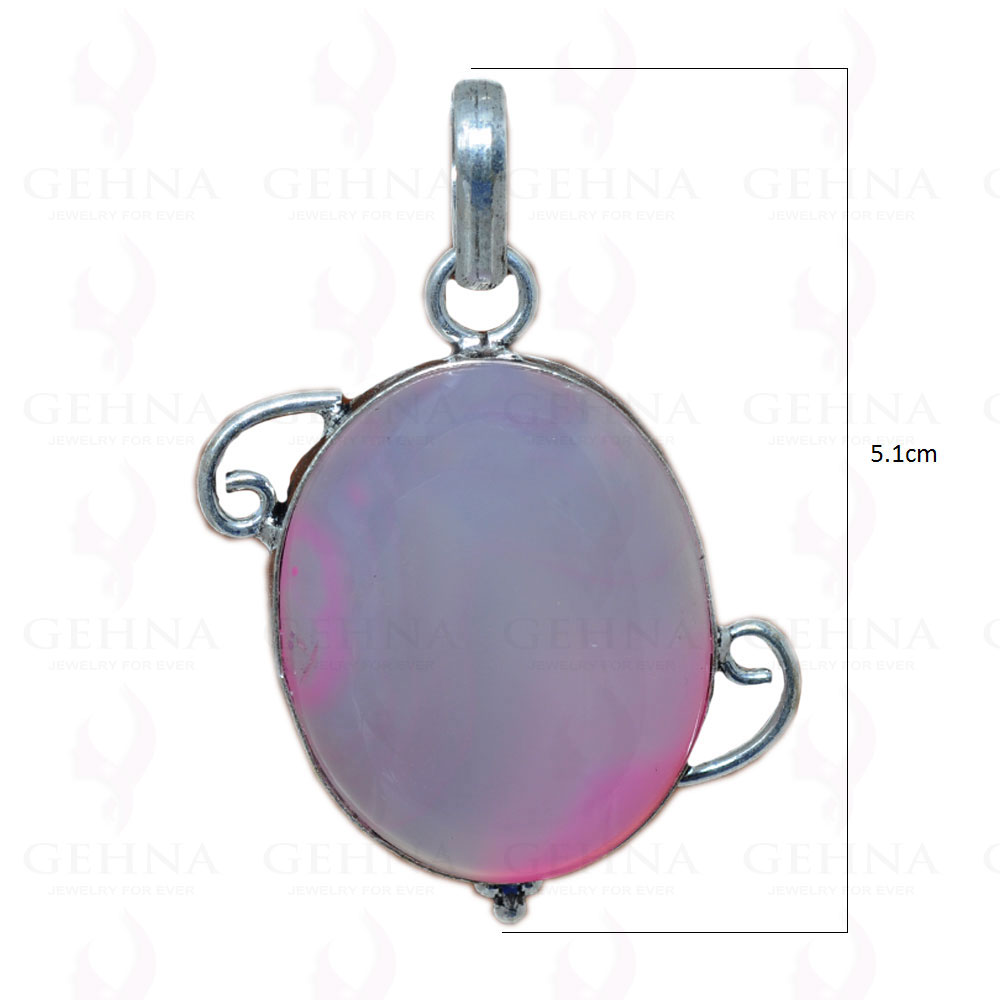 Chalcedony Pendant In 925 Sterling Silver Overlay GP2663