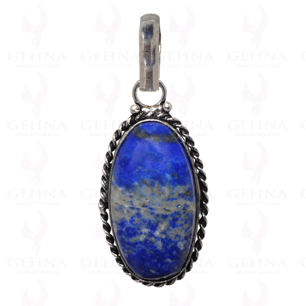Lapis Lazuli Pendant In 925 Sterling Silver Overlay GP2670