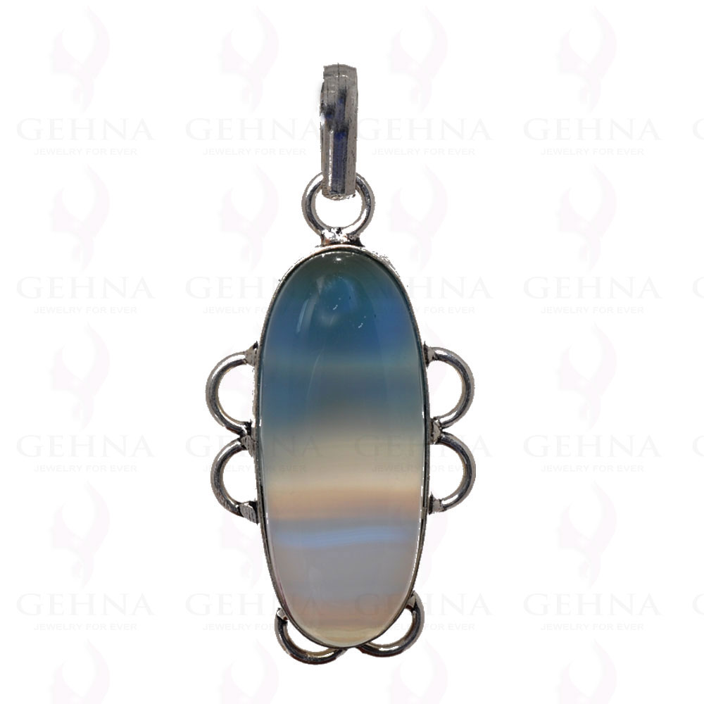 Chalcedony Pendant In 925 Sterling Silver Overlay GP2678