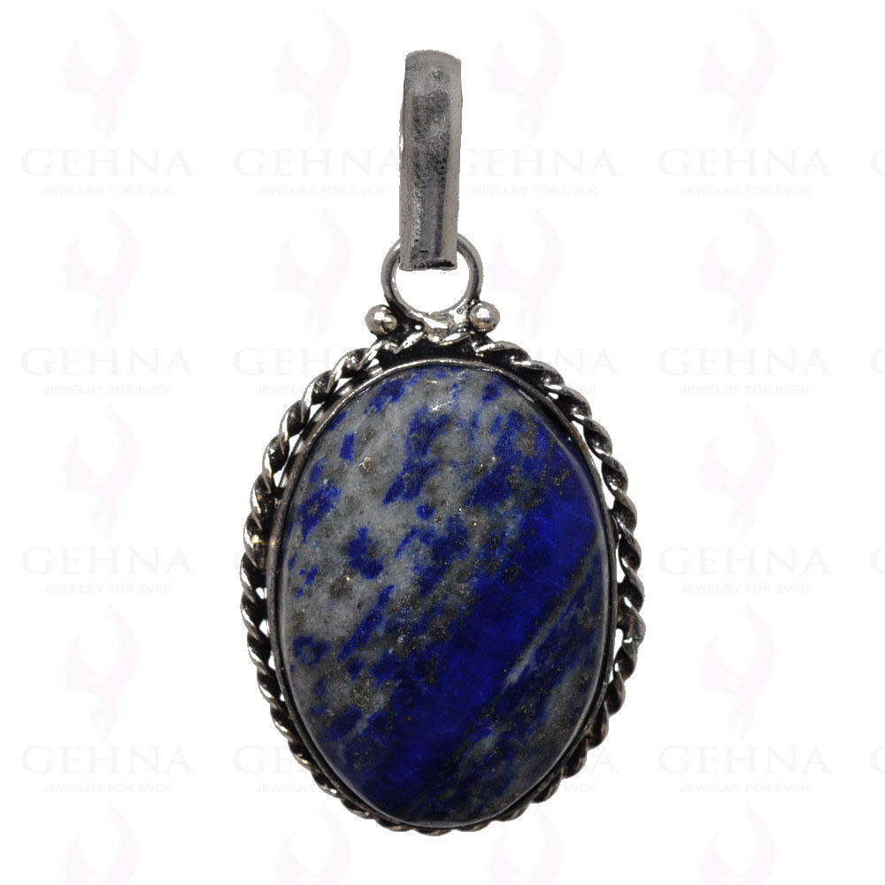 Lapis Lazuli Pendant In 925 Sterling Silver Overlay GP2697