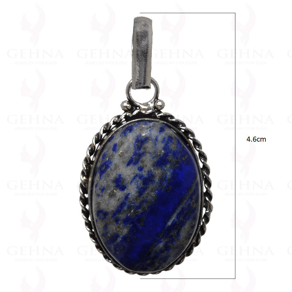 Lapis Lazuli Pendant In 925 Sterling Silver Overlay GP2697