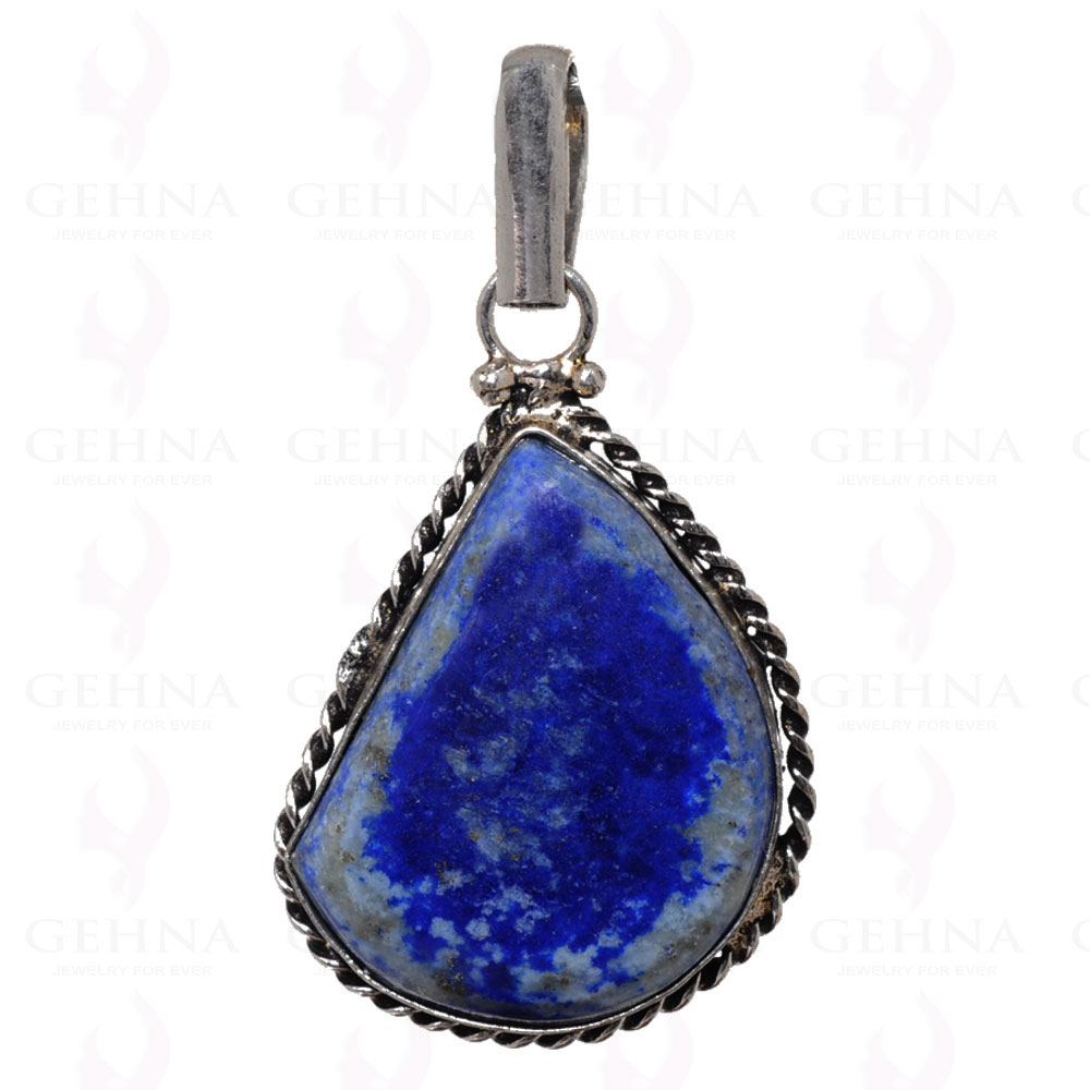 Lapis Lazuli Pendant In 925 Sterling Silver Overlay GP2711