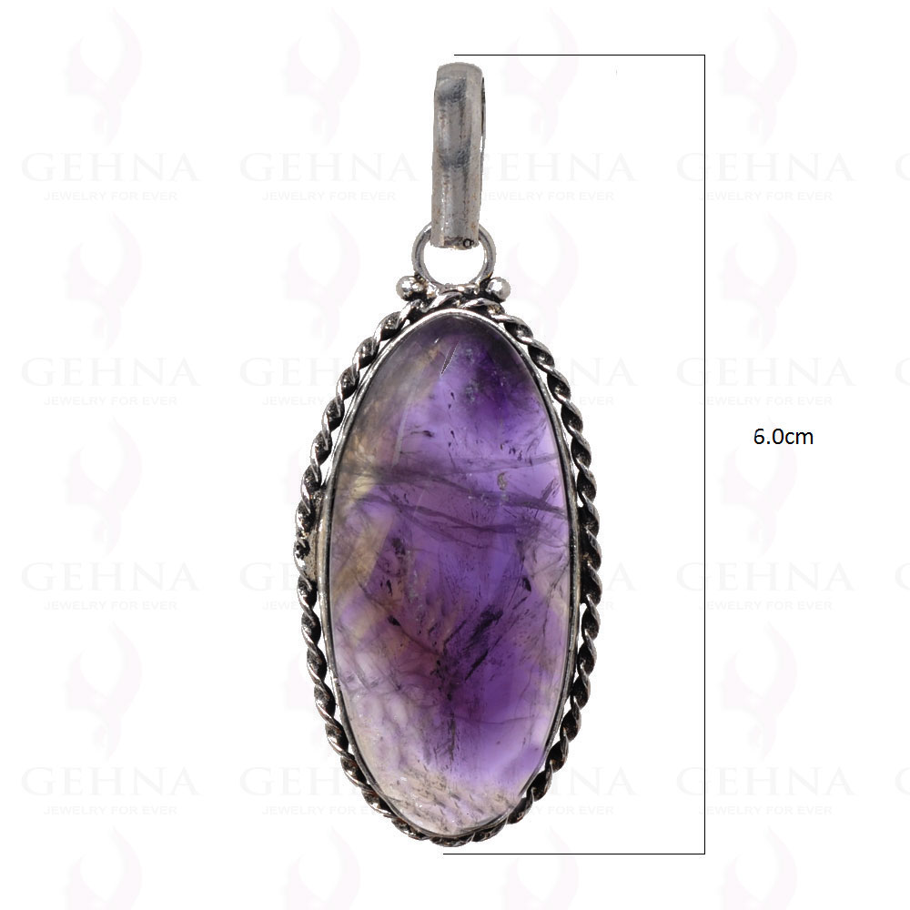 Amethyst Pendant In 925 Sterling Silver Overlay GP2729