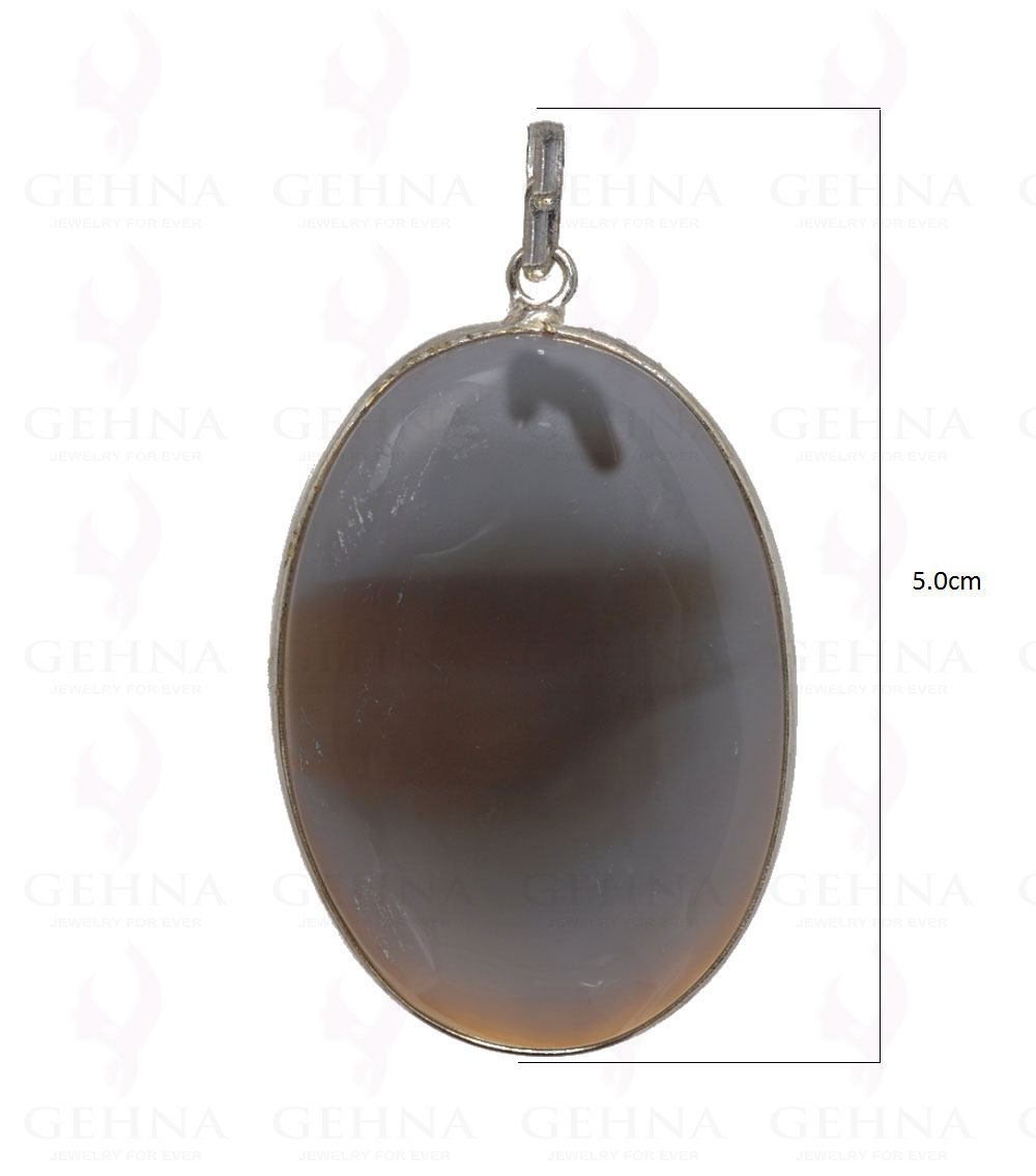 White Quartz Pendant In 925 Sterling Silver Overlay GP2730