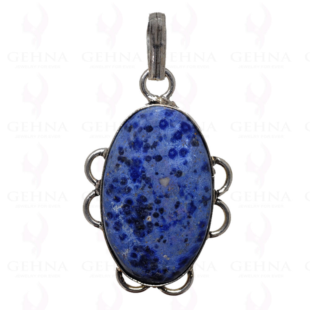 Lapis Lazuli Pendant In 925 Sterling Silver Overlay GP2740