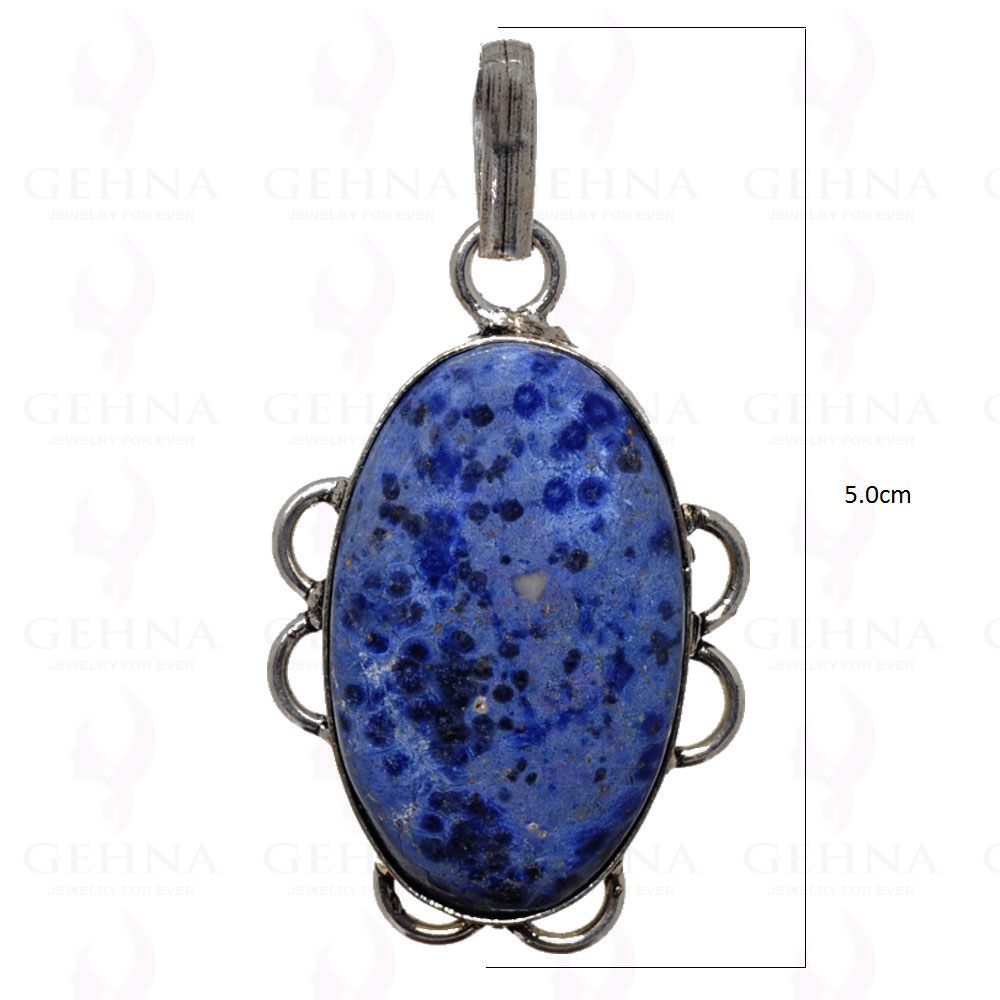 Lapis Lazuli Pendant In 925 Sterling Silver Overlay GP2740
