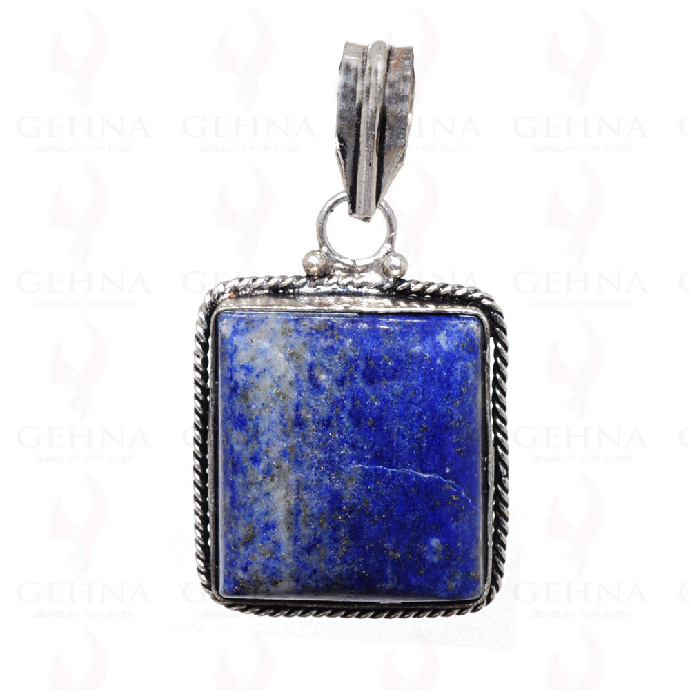 Lapis Lazuli Pendant In 925 Sterling Silver Overlay GP2754