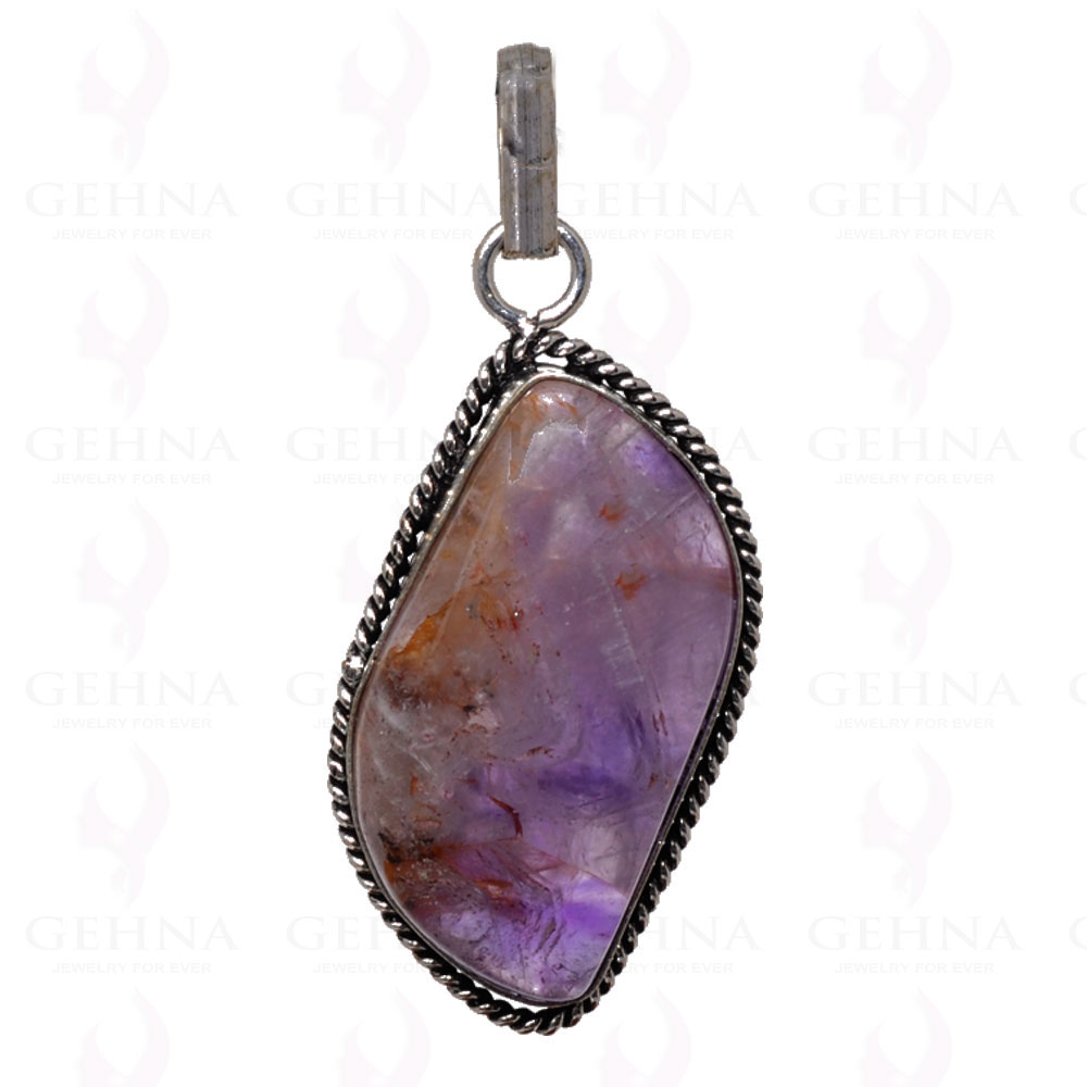 Amethyst Pendant In 925 Sterling Silver Overlay GP2755