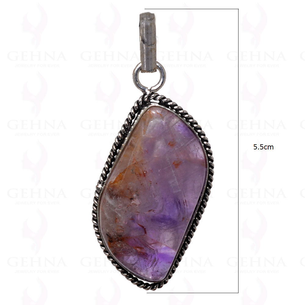 Amethyst Pendant In 925 Sterling Silver Overlay GP2755