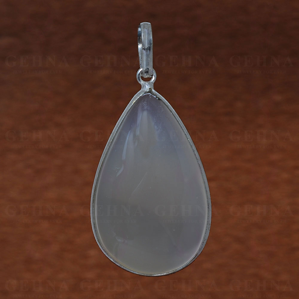 Rock-Crystal Gemstone Pendant In 925 Sterling Silver Overlay GP2763